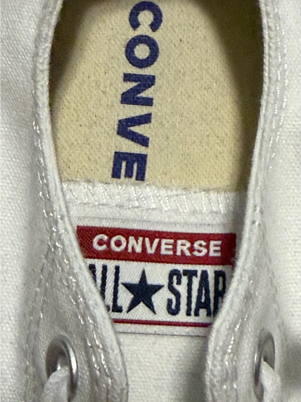 Converse Chuck Taylor All Star Classic Low Optical White Sneakers Womens 8 Men 6